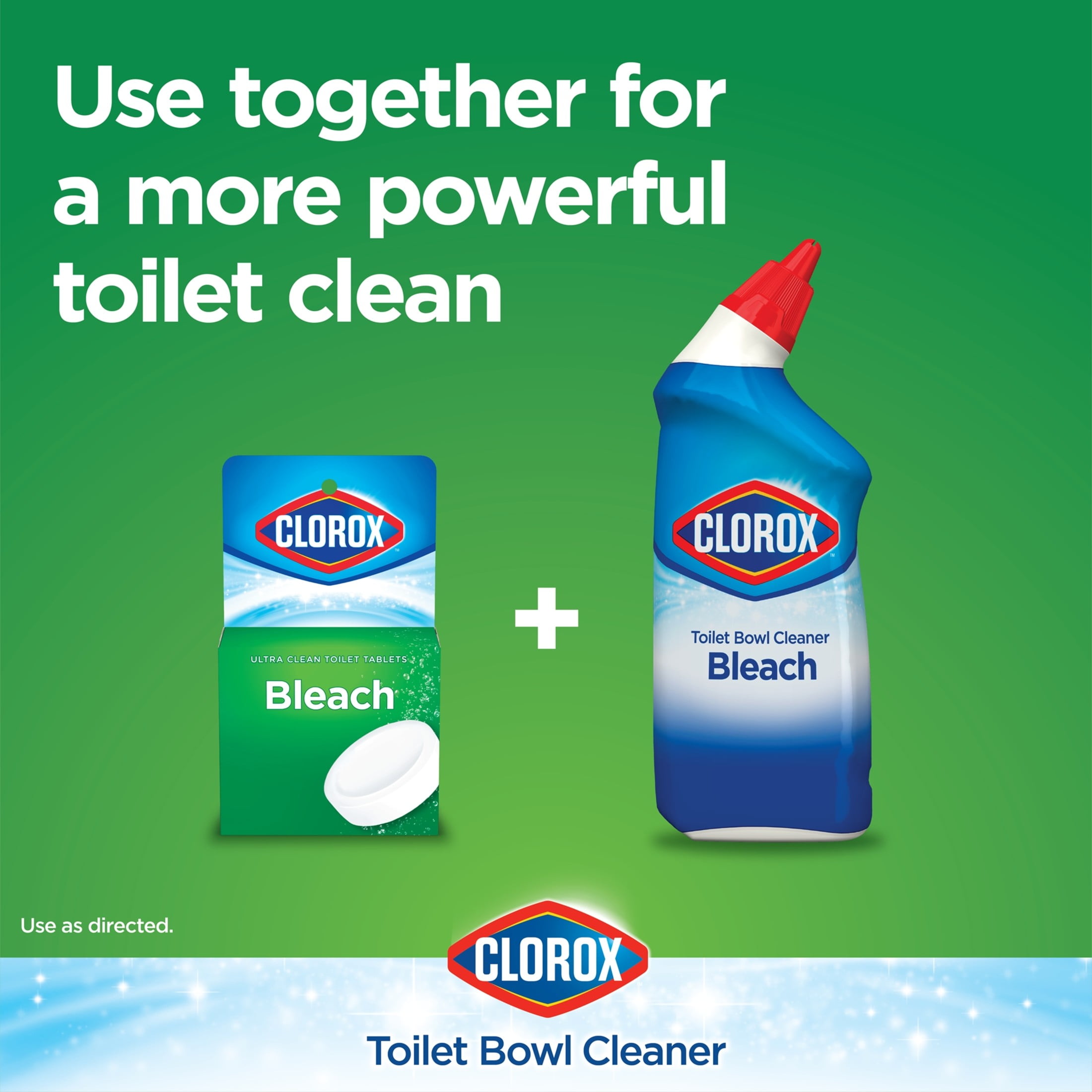 Clorox Bleach Automatic Toilet Bowl Cleaner Tablets, 4 Pack ...